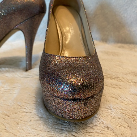 Sparkly Enzo Angiolini platform pumps sz 5.5 - Picture 5 of 5